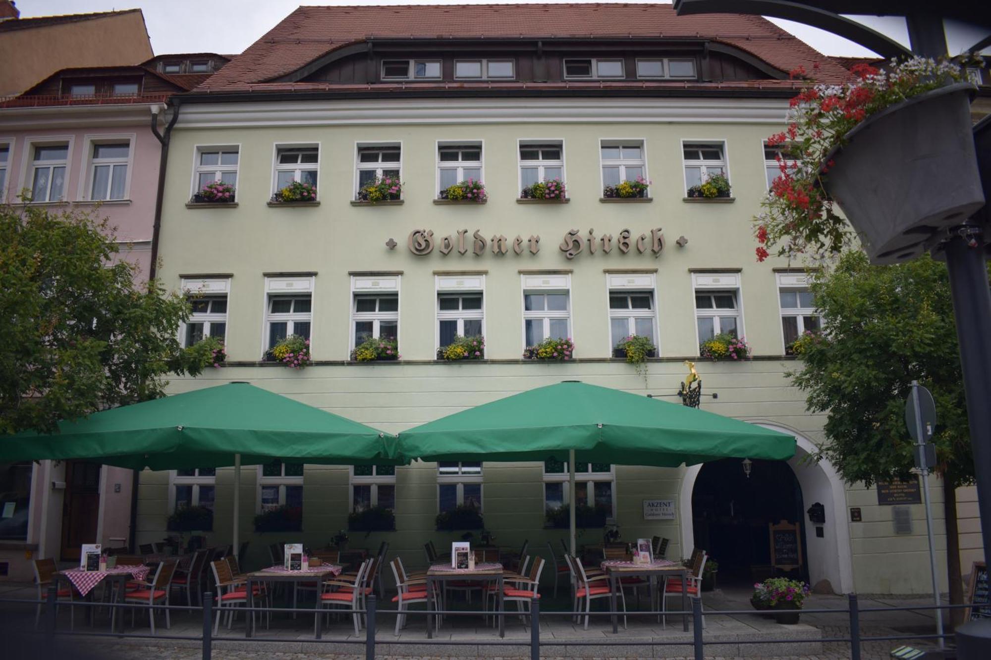 Akzent Hotel Goldner Hirsch Kamenz Kültér fotó